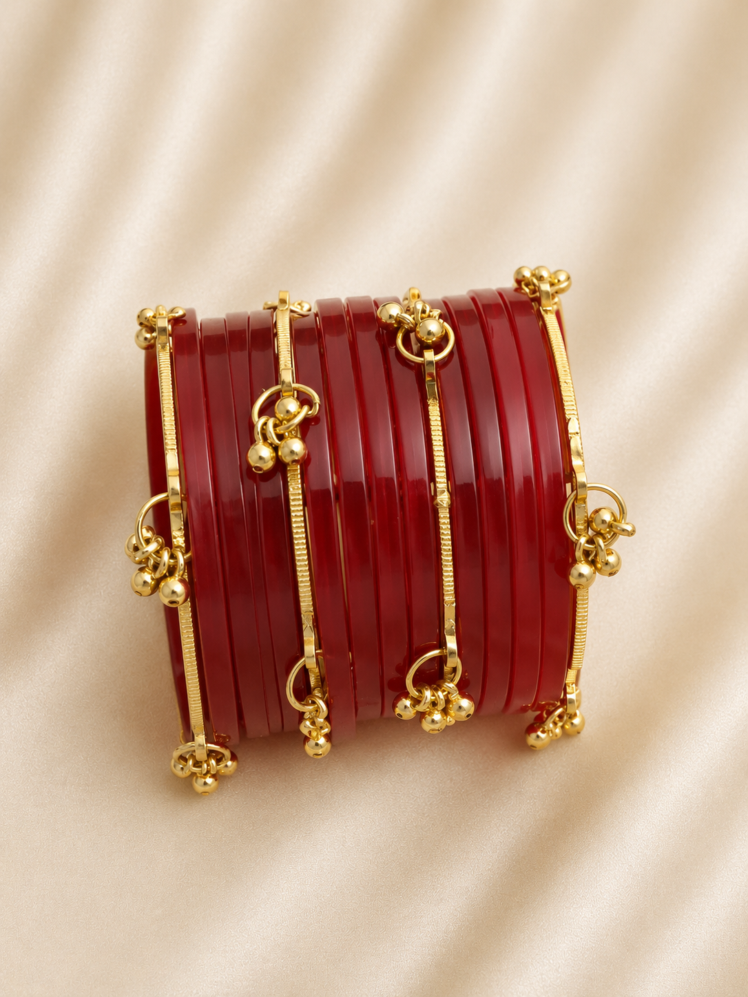 Glass jelly bangles set
